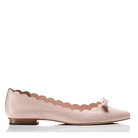 NWOT Kate Spade Eleni Flex Scallop Pink Flats - Picture 4 of 8